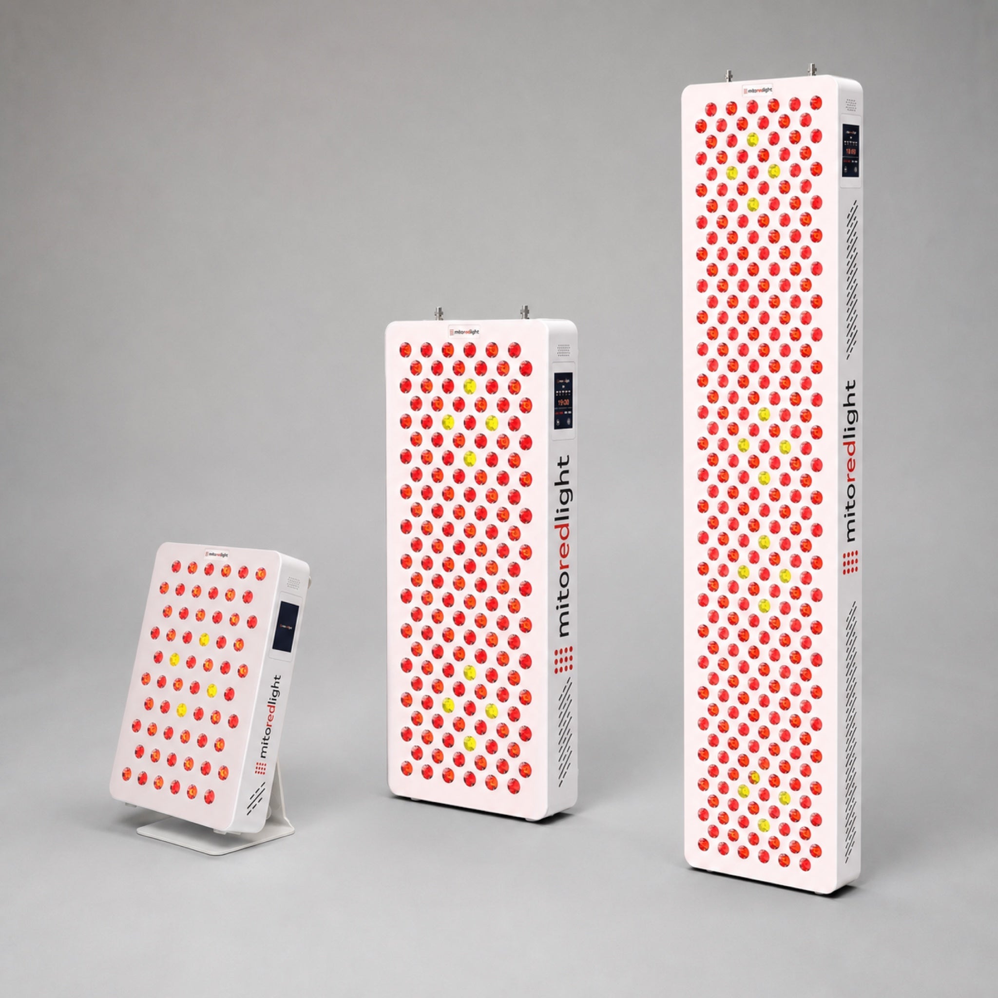 MitoPRO 300X, 750X, and 1500X panels on a light gray studio background